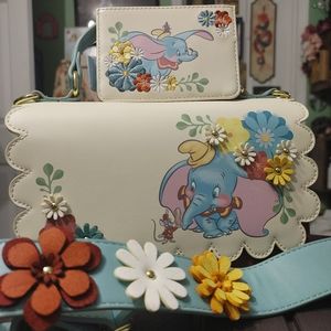 Loungefly Dumbo Crossbody Bag & Cardholder